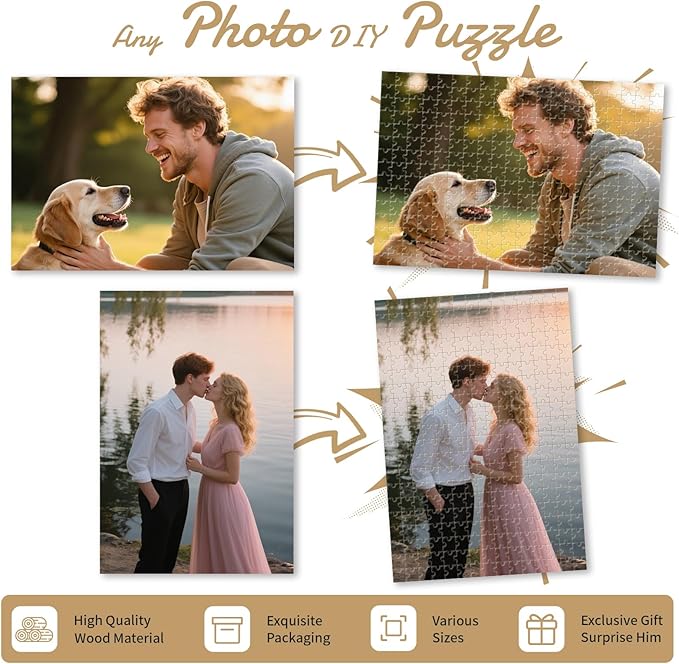 Custom Photo Puzzle – Personalized 500‑Piece Jigsaw Puzzle from Your Photos – - Image 4