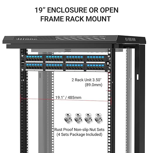 AMPCOM CAT6 48 Ports Patch Panel, Rack Mount - Image 6
