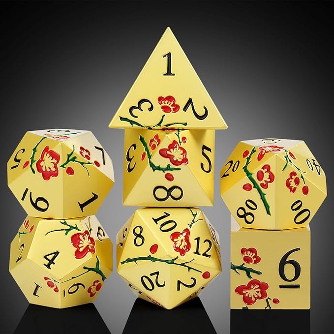 DNDND Flowers Metal Dice - Image 3