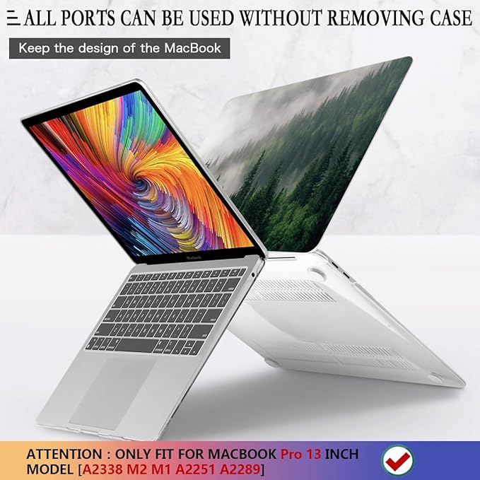 CISSOOK Compatible with MacBook Pro 13 inch Case M2 A2338 with Touch Bar 2023 - Image 5