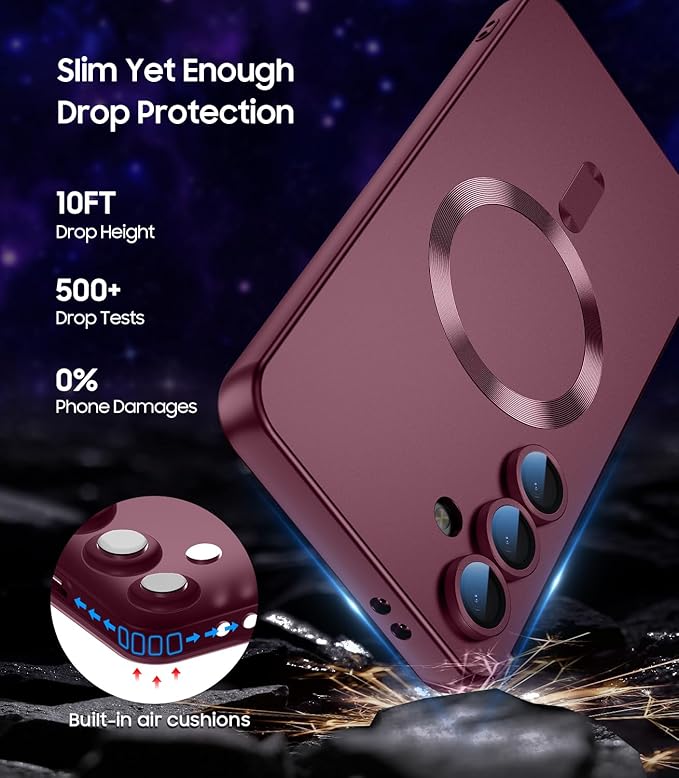 Magnetic for Samsung Galaxy S24 FE Case Slim Soft Silicone Bumper Shockproof - Image 5
