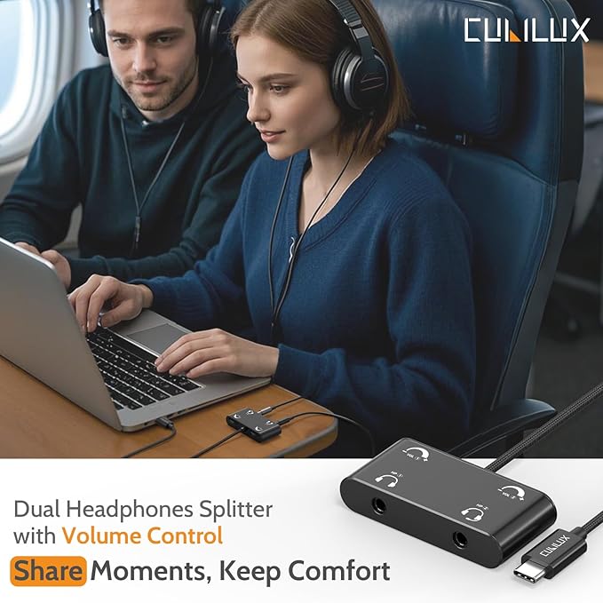 Cubilux USB C Headphone Splitter - Image 2