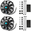 MuHize 7 Inch Slim Radiator Fan - 12V 80W 800 CFM High Performance Cooling Fan by MuHize