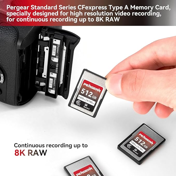 Pergear 512GB CFexpress Type A Memory Card, 8K 30P Recording, - Image 3