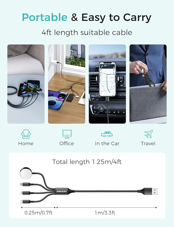 Travel Essentials Multi Charging Cable - Image 5