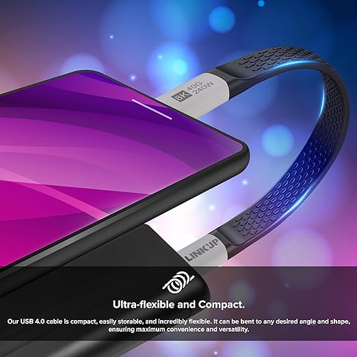 LINKUP USB 4.0 USB C to USB C Cable | Thunderbolt 4/3 Compatible | Type C - Image 4