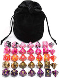 Assorted 5 Colors Polyhedral Dice Set by IvyFieldDice