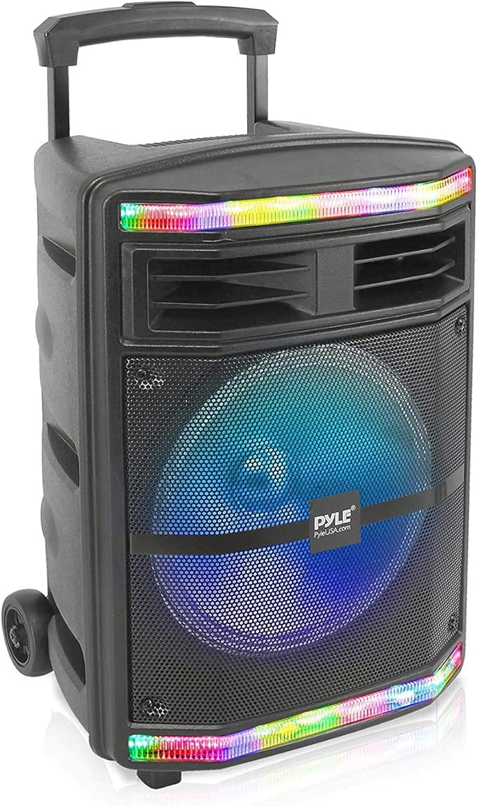Pyle Portable Bluetooth PA Speaker System - 600W Bluetooth Speaker Portable PA by PyleUSA