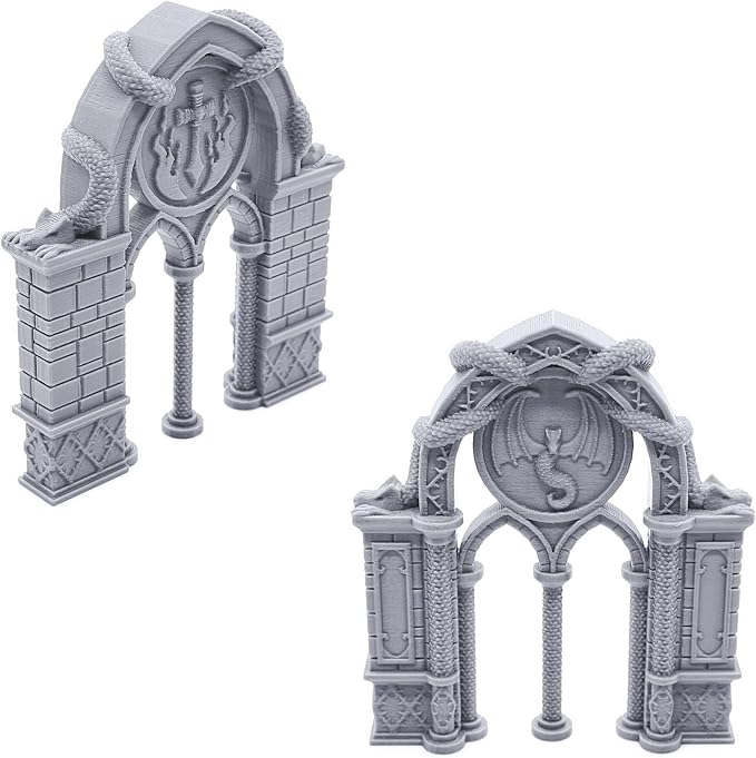 Dragon Archways by Printable Scenery, 3D Printed Tabletop RPG Scenery and - Image 4