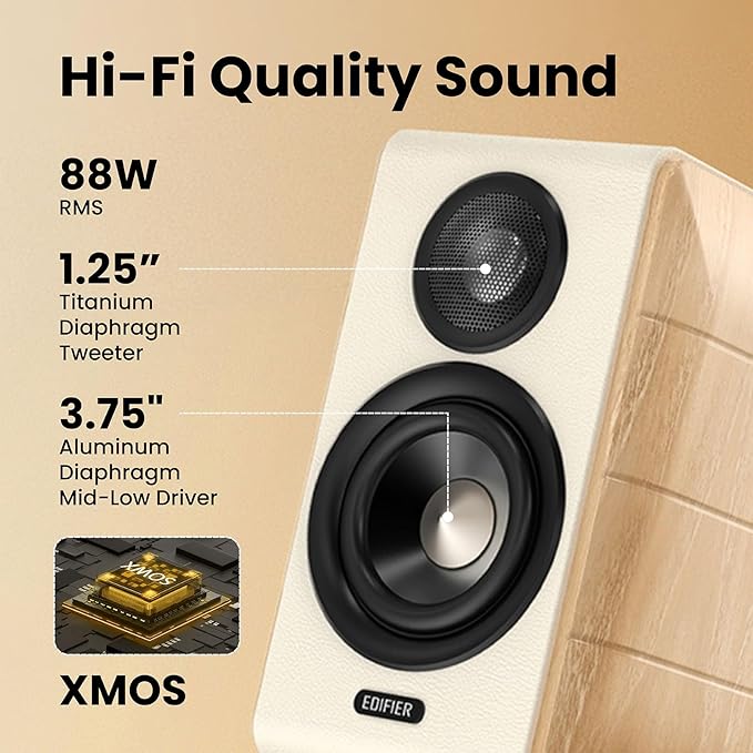 Edifier S880DB MKII Active Bookshelf Speakers, 2.0Computer Hi-Fi Speaker System - Image 2