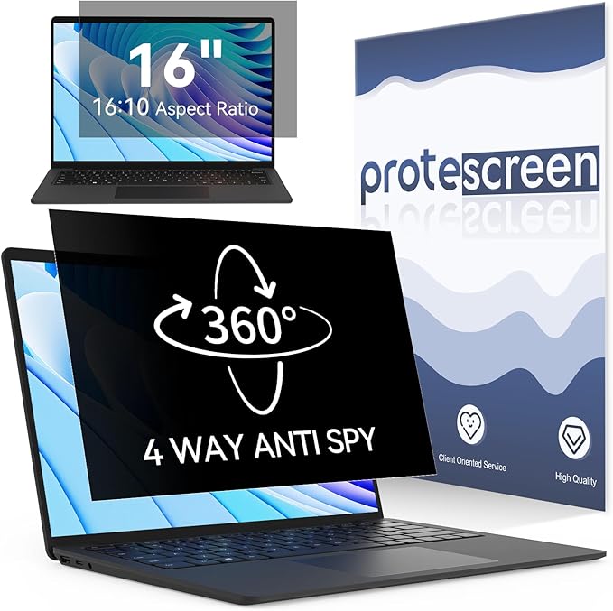 360° Laptop Privacy Screen 16 Inch by Protescreen
