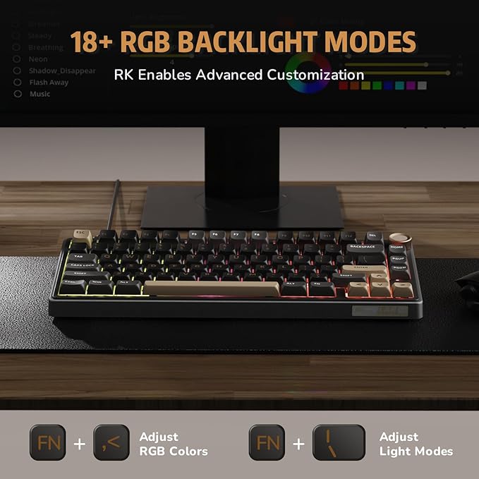 RK ROYAL KLUDGE R75 Wired Gaming Keyboard - Image 6