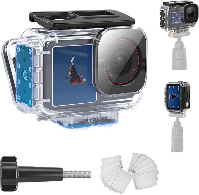 REYGEAK Waterproof Case for DJI Osmo Action 5Pro/4/3, 164FT/50M Underwater - Image 8
