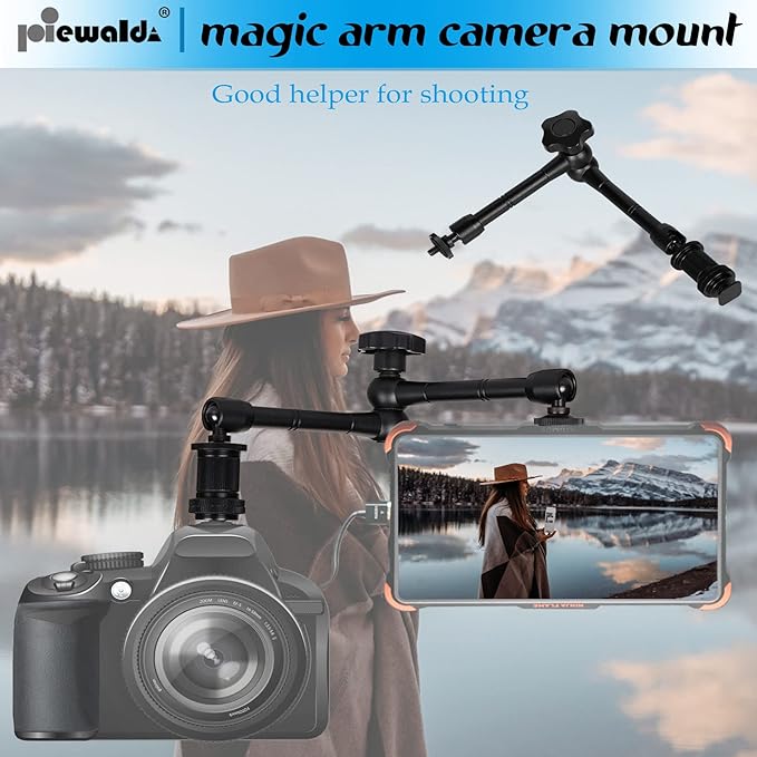 Magic arm Camera Mount ，articulating arm- 11 Inch Metal Adjustable Friction - Image 6