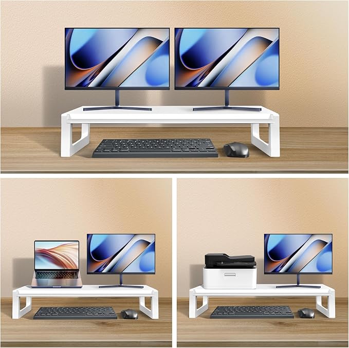 Dual Monitor Stand Riser – 28-Inch Computer Monitor Stand - Image 2