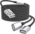 Durable USB A Male to 2 Female Extension Cord by MOGOOD