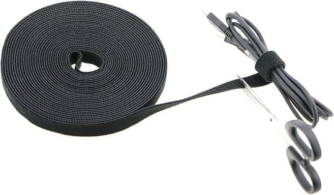 Pasow fastening tape Cable Tie Double Side Nylon Power Wire Management 3/4Inch - Image 5