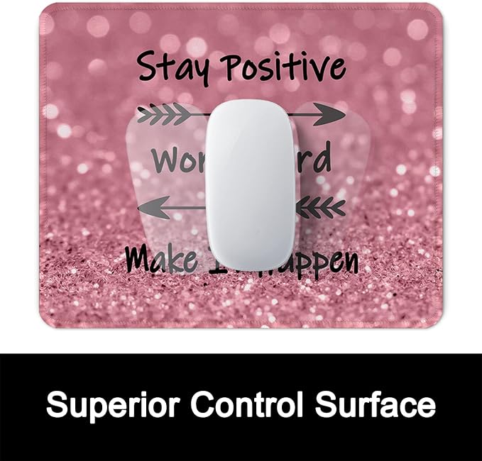 ITNRSIIET Mouse Pad with Stitched Edge Premium Textured Smooth Precise - Image 2
