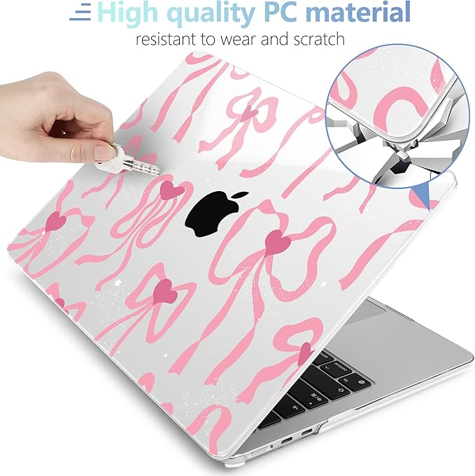 MEEgoodo Case for MacBook Air M4/M3/M2 13.6 inch 2025 2024 2022, Fit Model - Image 4