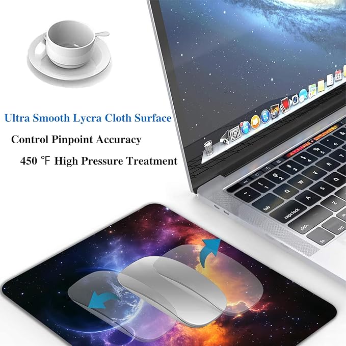Nebula Galaxy Space Mouse Pads for Desk, Portable Wireless Computer Mouse pad - Image 5