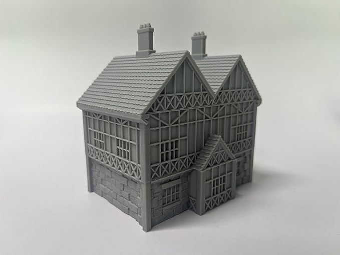 Paintable Tabletop Miniature Little Town Building Terrains Compatible - 18mm - Image 4