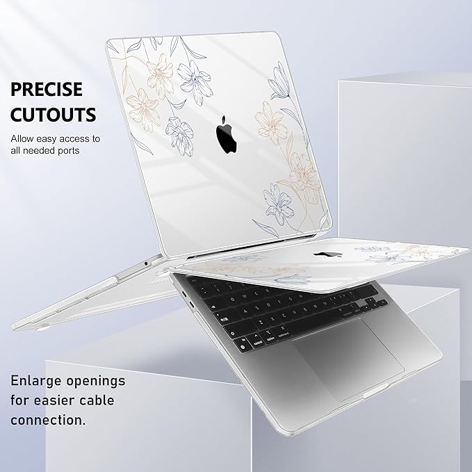 Case for MacBook Pro 13 inch with/Without Touch Bar, Hard Shell + Keyboard - Image 8