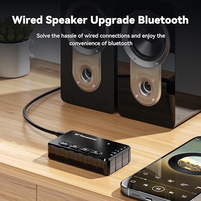 Bluetooth Transmitter Receiver aptX Adaptive/Low Latency/HD Bluetooth Adapter - Image 6
