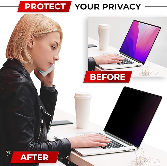 Magnetic Privacy Screen for MacBook Pro 13 Inch Removable Laptop Privacy Filter - Image 6