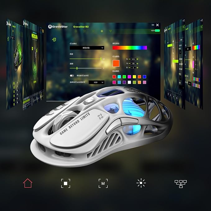 GravaStar Mercury M1 Pro Wireless Gaming Mouse, Lightweight Magnesium Alloy - Image 6