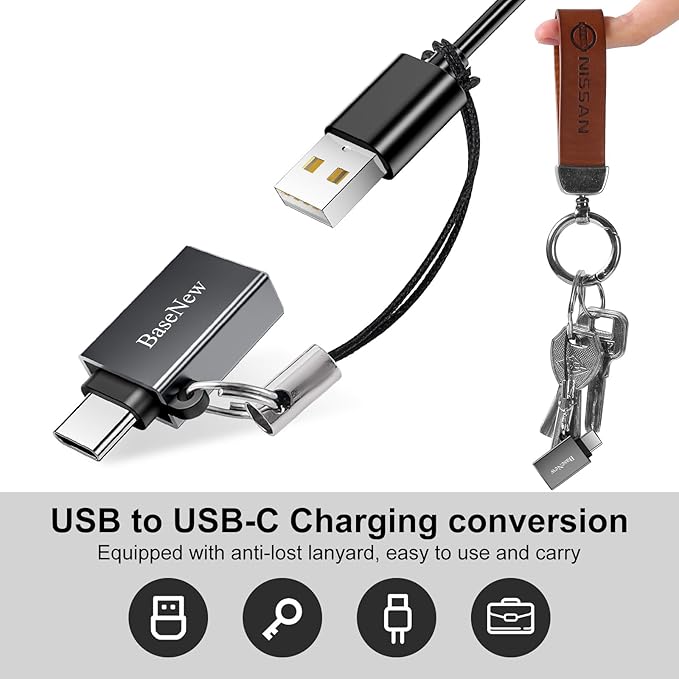 USB C to USB Adapter 6 Pack, Type C to USB Adapter, USBC Male to USBA Female - Image 4