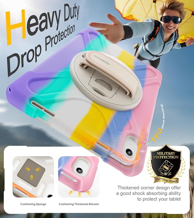 BRAECN for iPad 11th/10th Generation case 11/10.9 inch 2025/2022 Heavy Duty - Image 4