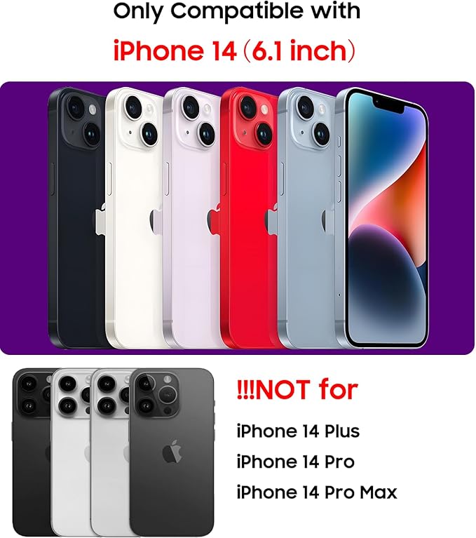 Magnetic for iPhone 14 Case Slim Soft Silicone Bumper Shockproof Metallic - Image 2