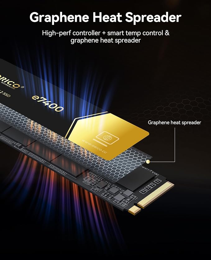 ORICO 1TB NVMe SSD PCIe 4.0- Up to 7400MB/s, M.2 2280 PCIe 4.0X4 Internal Solid - Image 6