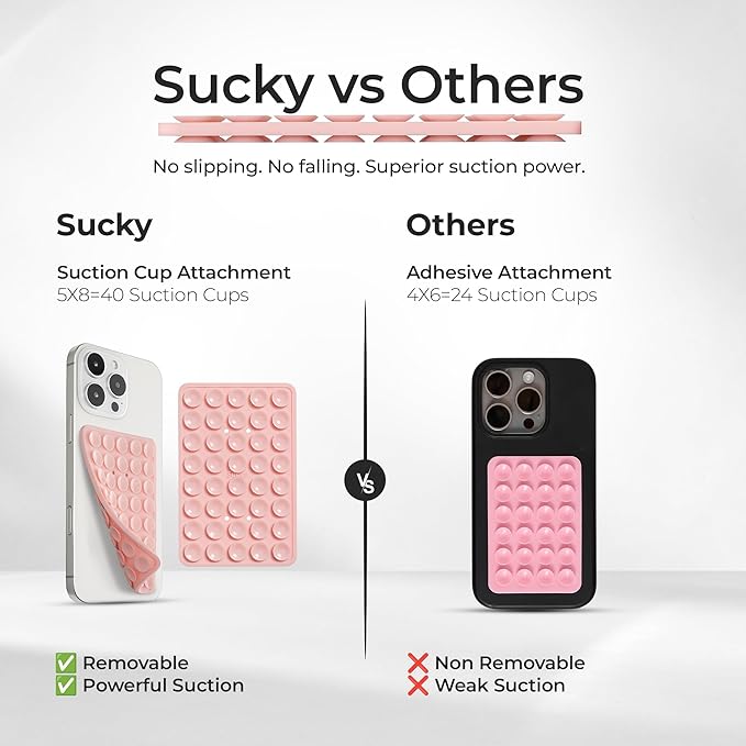 SUCKY Silicone Suction Phone Case Adhesive Mount - Image 3