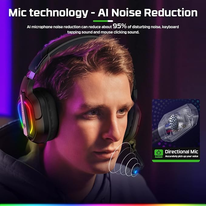 FC200 Foldable Gaming Headset for PS4, Switch - Image 3