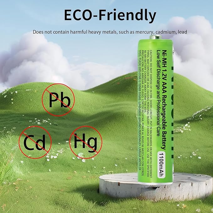 8 Pack NI-MH AAA Rechargeable Battery - Image 2