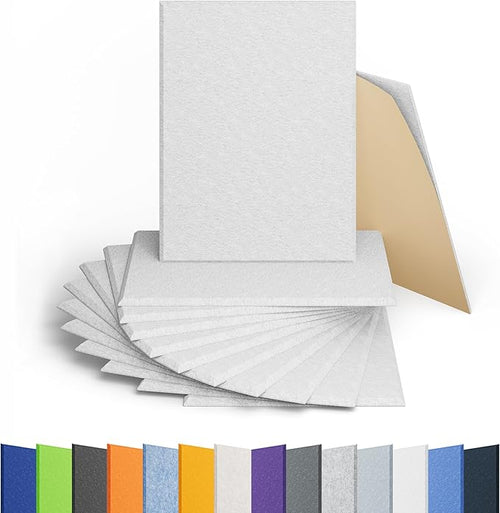 12 Pack Acoustic Panels Self Adhesive Sound Proof Foam, High Density Sound by Amantech
