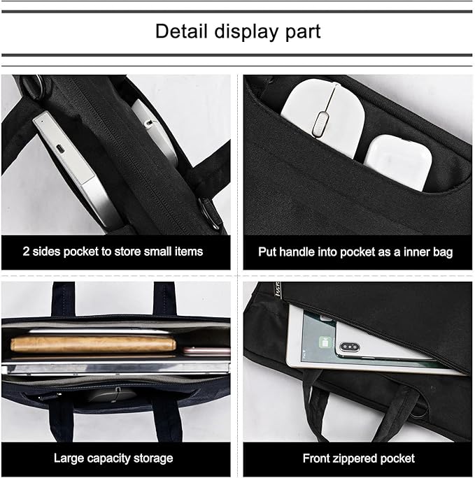 Voova Laptop Bag 13 14 Inch, Waterproof Computer Sleeve Carrying Case - Image 5