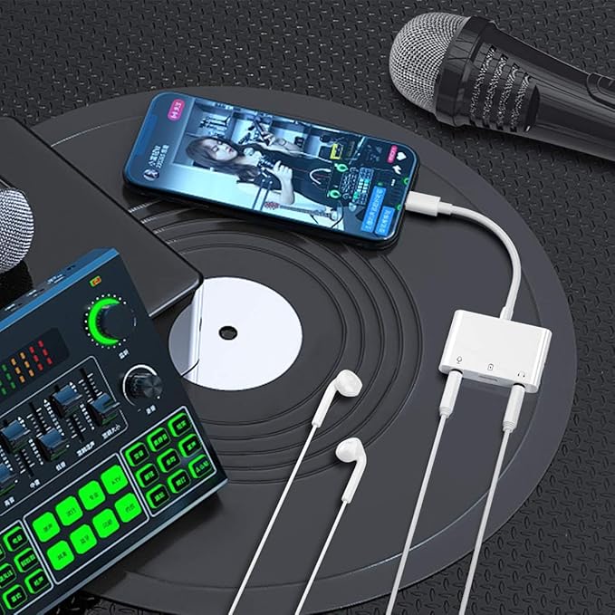 COVS Lightning to Microphone Audio Adapter, Upgraded 3 in 1 Dual 3.5mm - Image 7