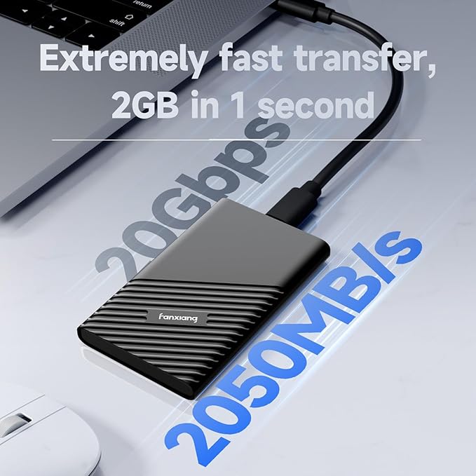 fanxiang 4TB External SSD Portable, USB C External Solid State Drive External - Image 2