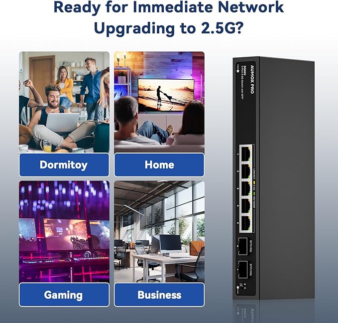 7 Port 2.5Gb Unmanaged Ethernet Switch - Image 8