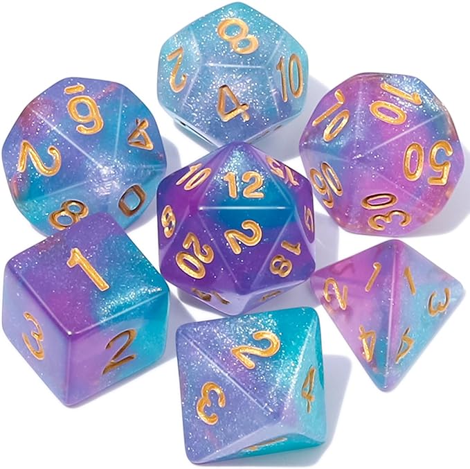 QMAY DND Dice Set -D&D Polyhedral Dice by QMAY