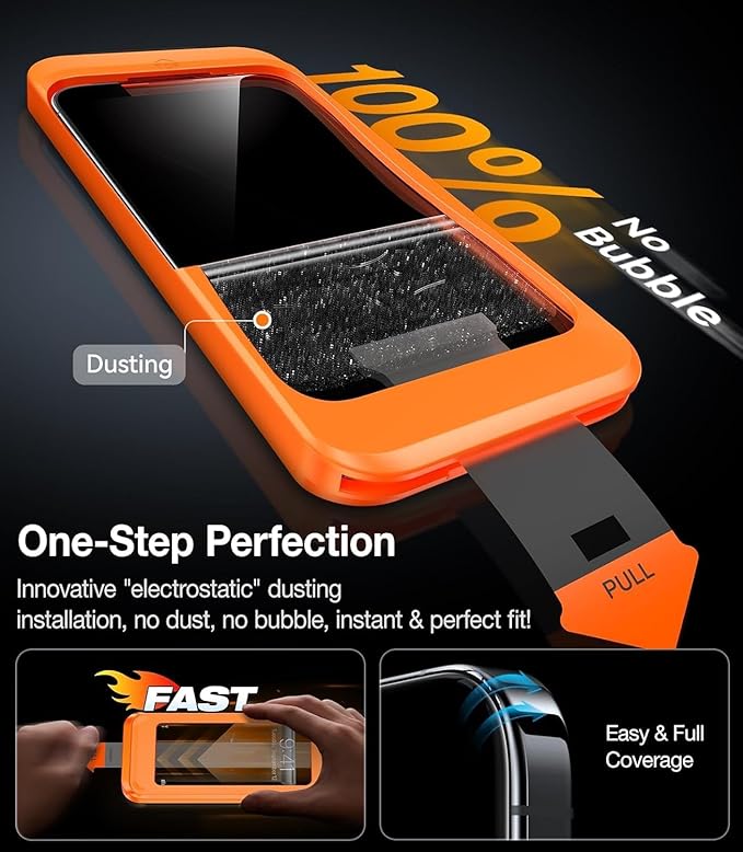 UltraGlass Ultra Top 9H+ Glass for iPhone 14 Privacy Screen Protector Private - Image 6