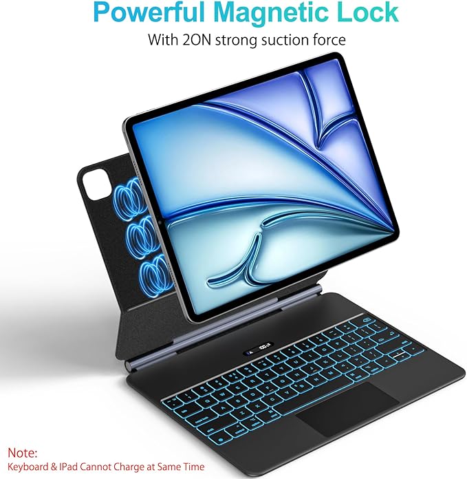 Keyboard Case for iPad Air 11" & iPad Pro 11", Slim Magic Keyboard - Image 5