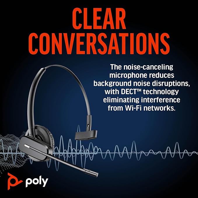 Poly CS540 Wireless DECT Headset - Image 4