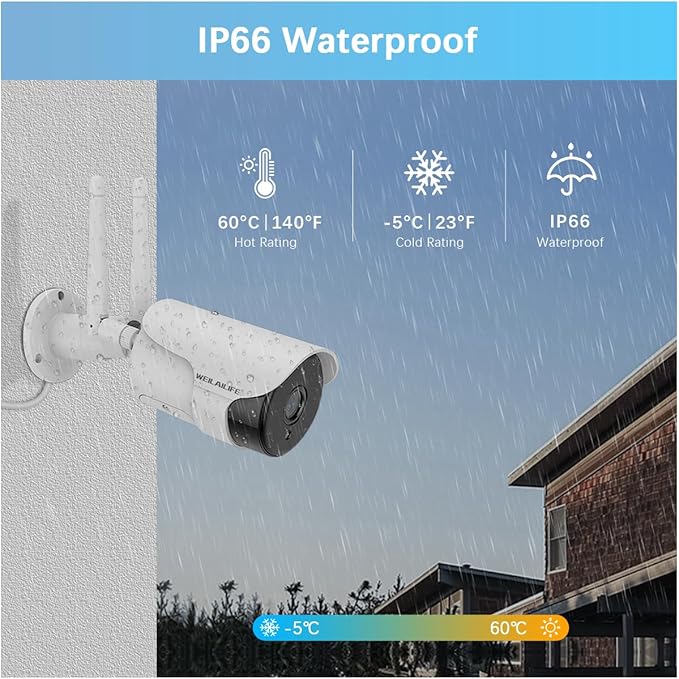 【2-Way Audio & Super Night Vision】 Outdoor Wireless Security Camera System - Image 8