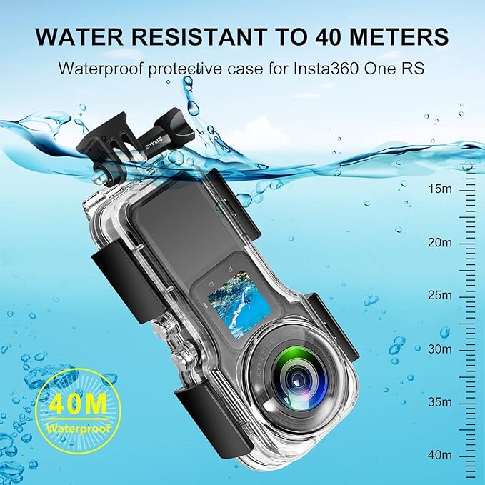 PULUZ 40m/131ft Dive Case for Insta360 One RS 1-Inch 360 Edition - Image 4