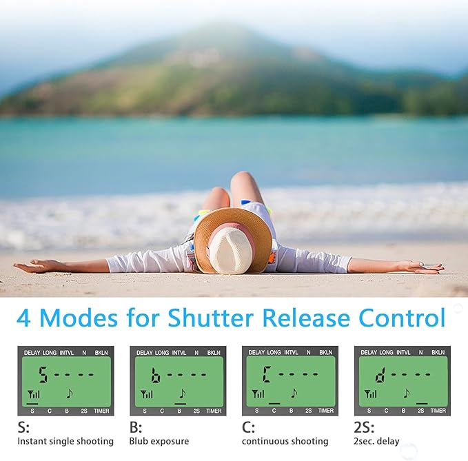 AODELAN Camera Wireless Shutter Release Timer Remote Control - Image 3