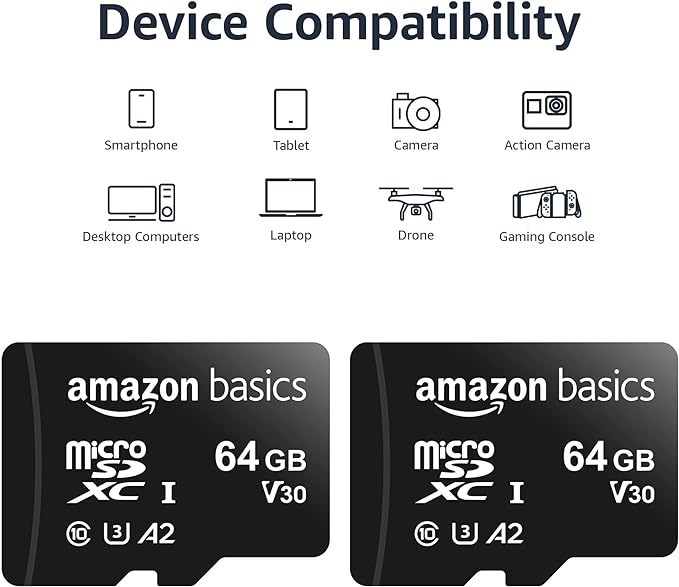 Amazon Basics MicroSDXC UHS-I Class 10 Memory Card - Image 3