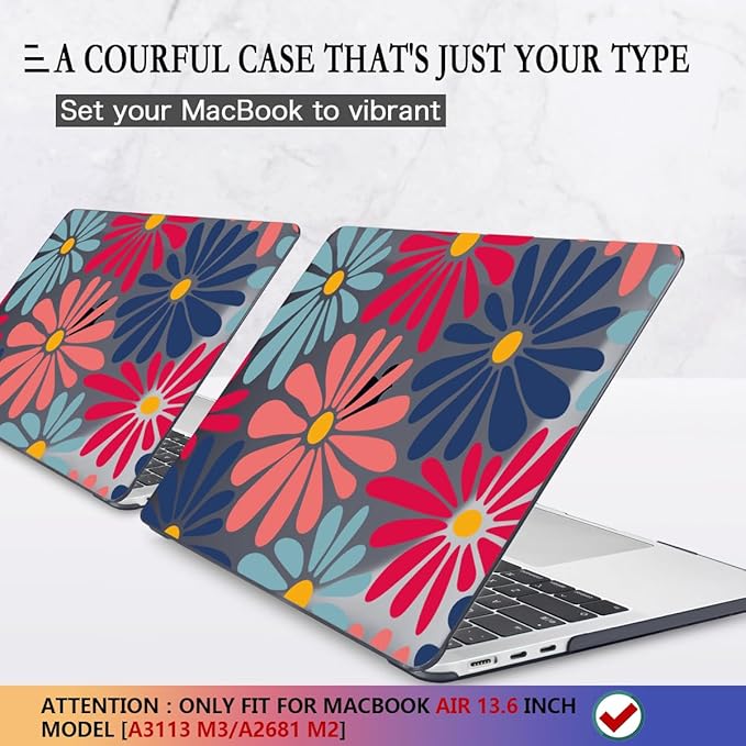 CISSOOK Compatible with MacBook Air 13 inch Case 2025 2024 2023 2022 Release M4 - Image 2
